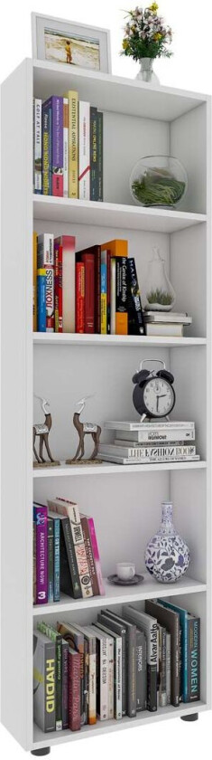 Bulas5 hylle 5 hyller hvit.