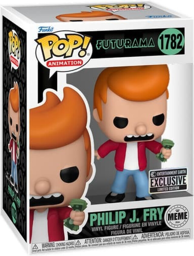 Pop! Futurama actionfigur (Phillip J. Fry with money)