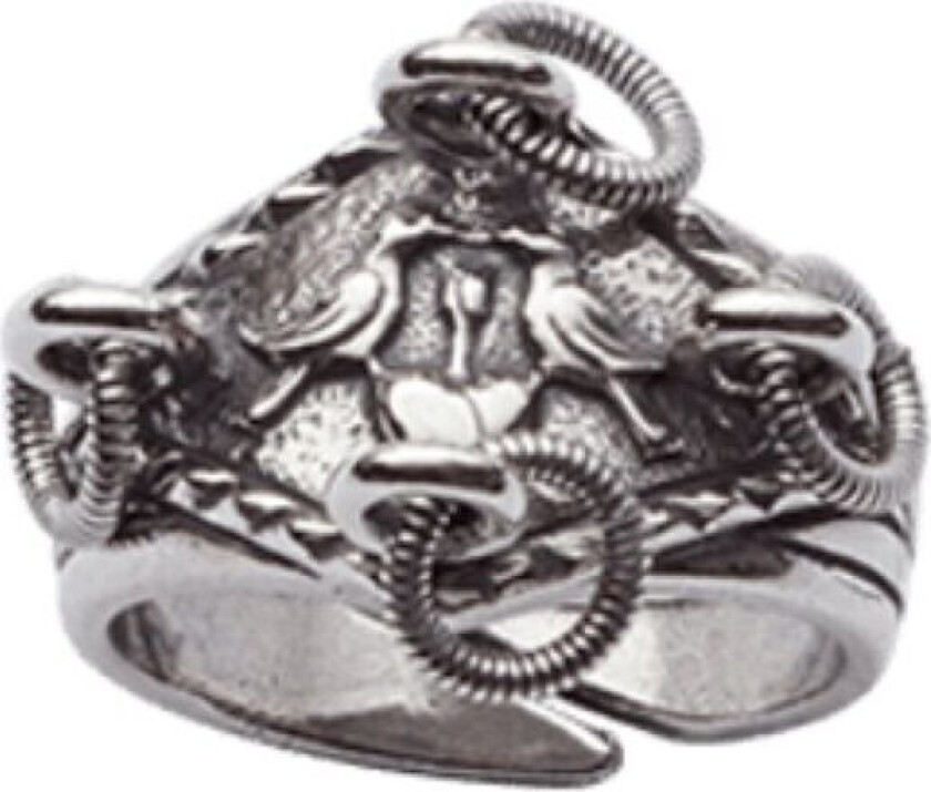 Bunadsring i 830 oksidert sølv