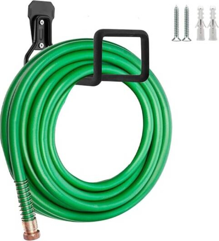 Slangeholder, kraftig metallveggmontering, hageslange/utvidbar