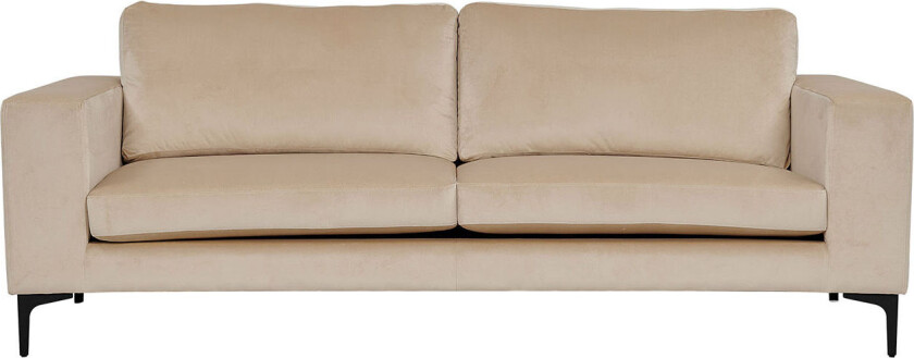 Bolero sofa 3 seter velour beige.