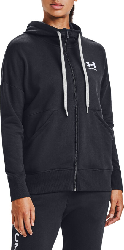Women's Rival Fleece FZ Hoodie XS, Black/White/White