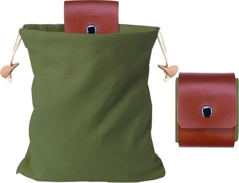 Foraging Bag, Sammenleggbar Bushcraft Bag, Voksduk Foraging P