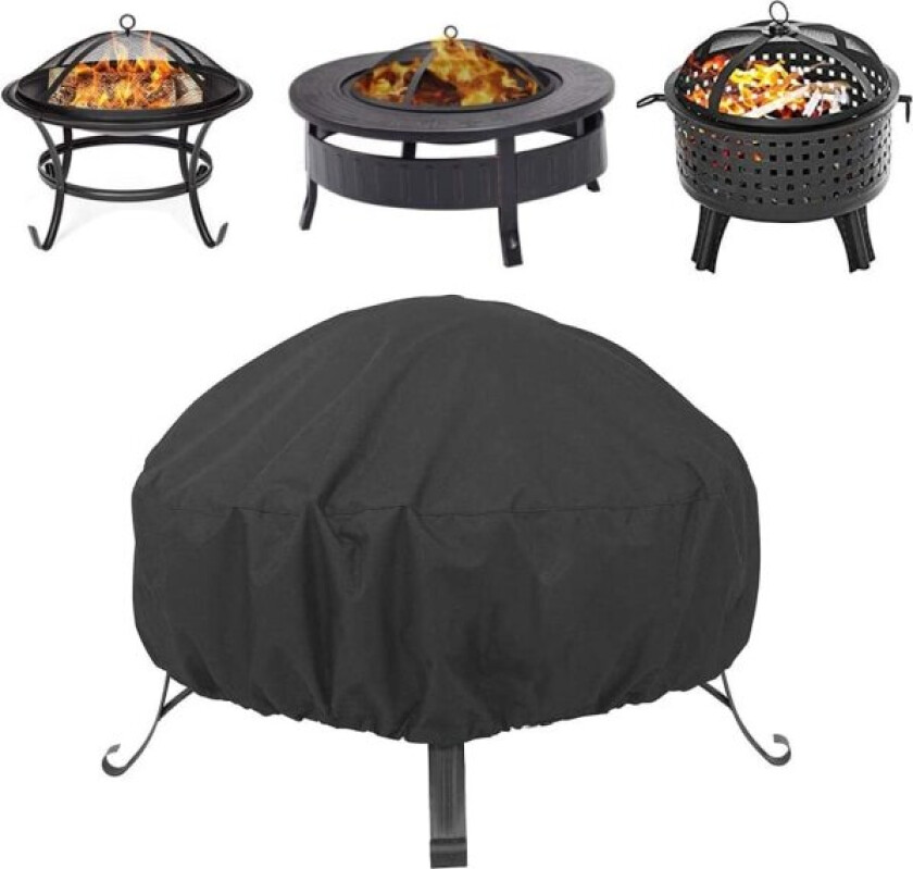 Rund branngropetrekk Grilltrekk Heavy Duty 210D Oxford Fabr