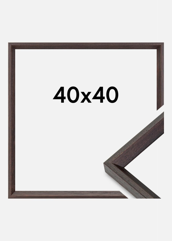 Ramme Globe Akrylglass Espresso 40x40 Cm