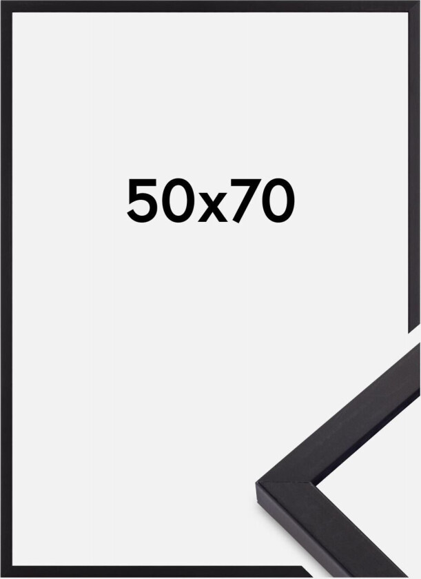 Ramme Torrance Matt Antirefleksglass Svart 50x70 Cm