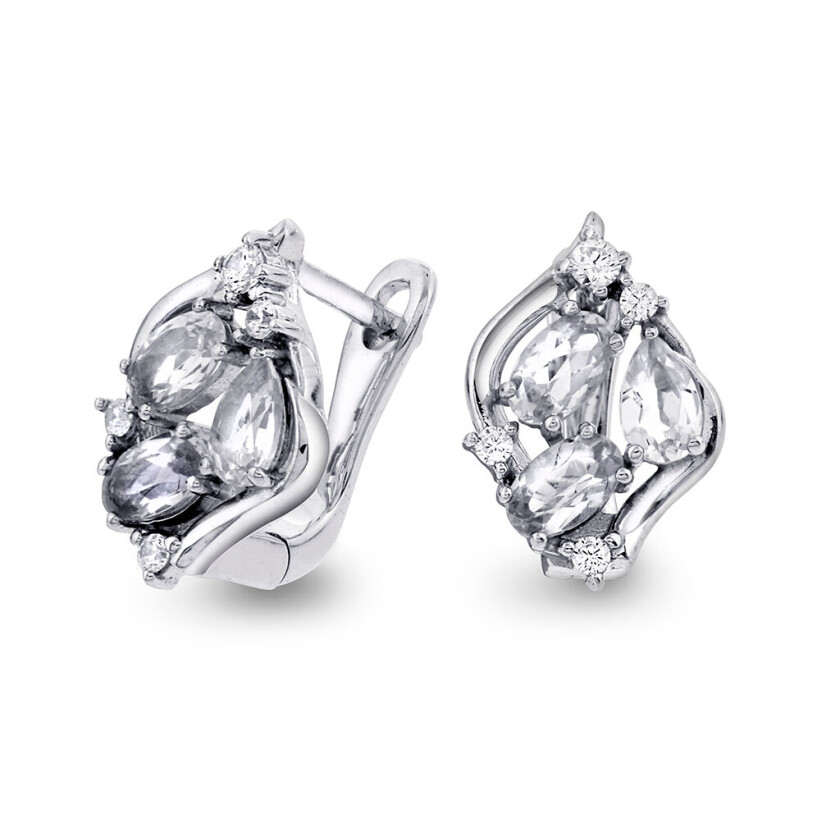 , Øredobber i 925 sølv med zirkonia