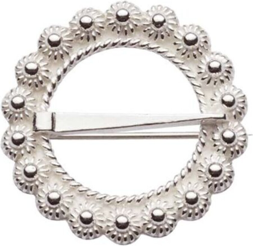 Bilde av Halsring i 830 hvitt sølv med kruser