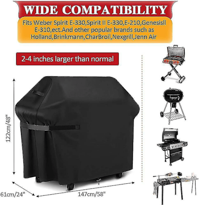 Grilltrekk. Grilltrekk til gassgrill Grilltrekk 420D Trekk Vanntett Oxford-stoff UV