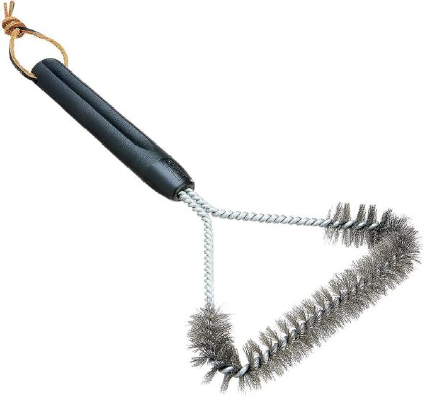 12-tommers 3-sidig grillbørste, svart