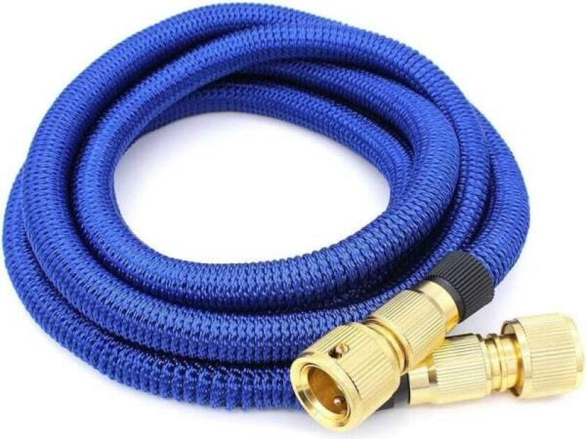 Hageslange (1,7 m blå), Ekspanderbar hageslange Fleksibel Ret