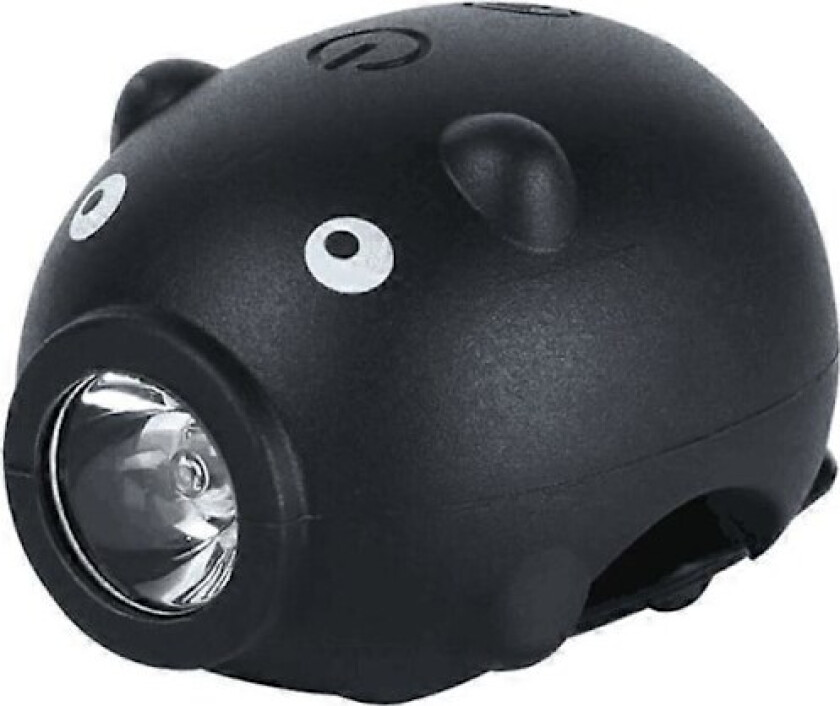 Sykkellys USB Oppladbar Sykkellykt Bærbar Søt Horn Lys LED Sykkel Frontlys for Terrengsykkel Landeveissykkel Barnesykkel Black