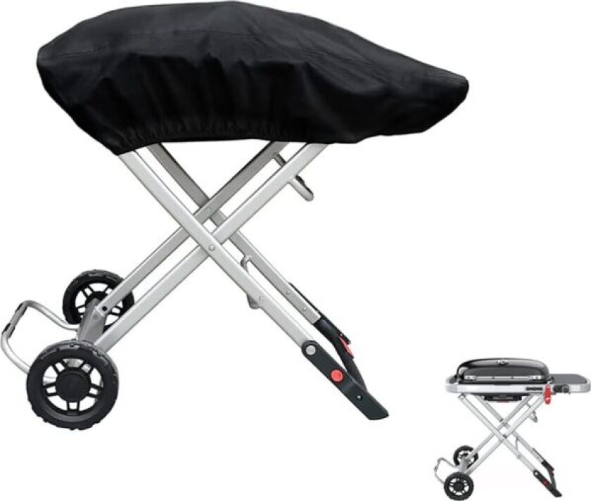 Grilltrekk for bærbar gassgrill, utendørs tungt vanntett Oxford-stoff værbestandig