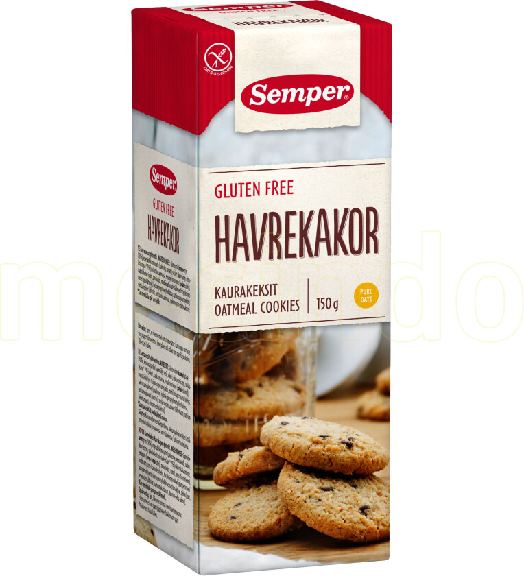 Semper Havre Cookies Glutenfri 6stk a 170g