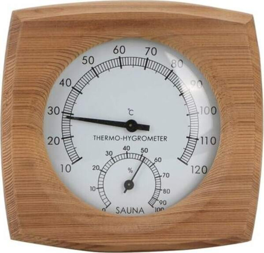 Termometer/Hygrometer, Innendørs Tre 2-i-1 for Sauna Termo-hygrometer Termometer Hygrometer Hammam Tilbehør for Saunarom