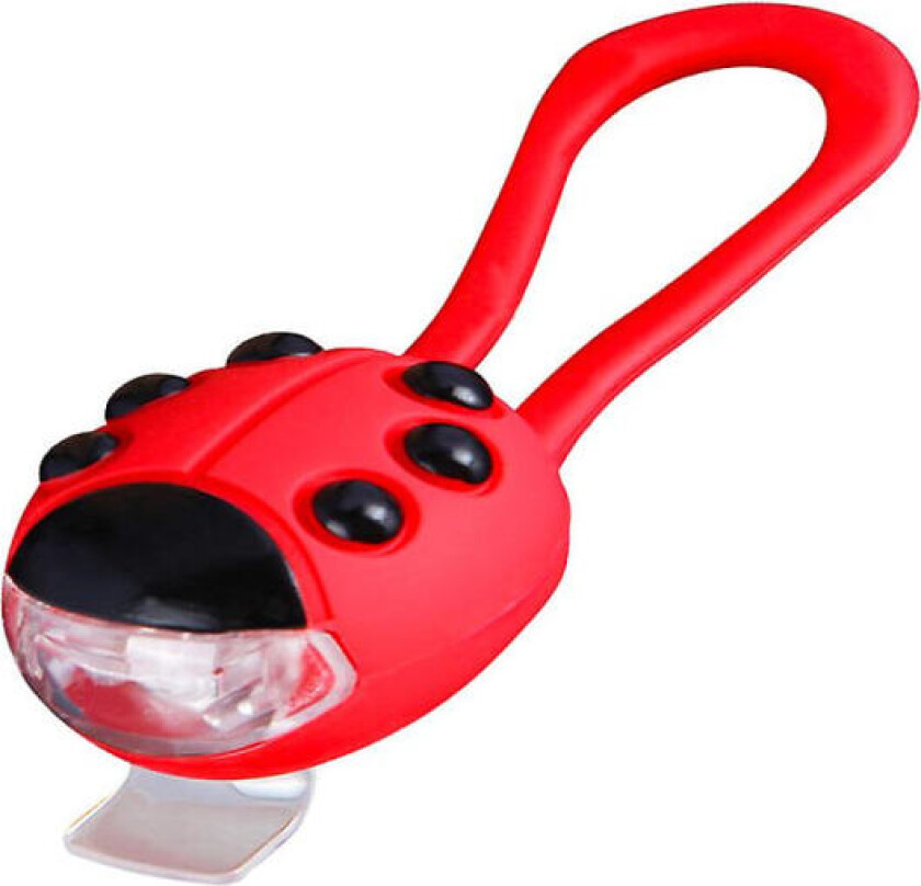 Sykkellys foran, Ladybug-lys for barn, sykkellys foran og bak, sykkellykt, scootere, silikon LED-sykkellykt bak for jenter, gutter og barn