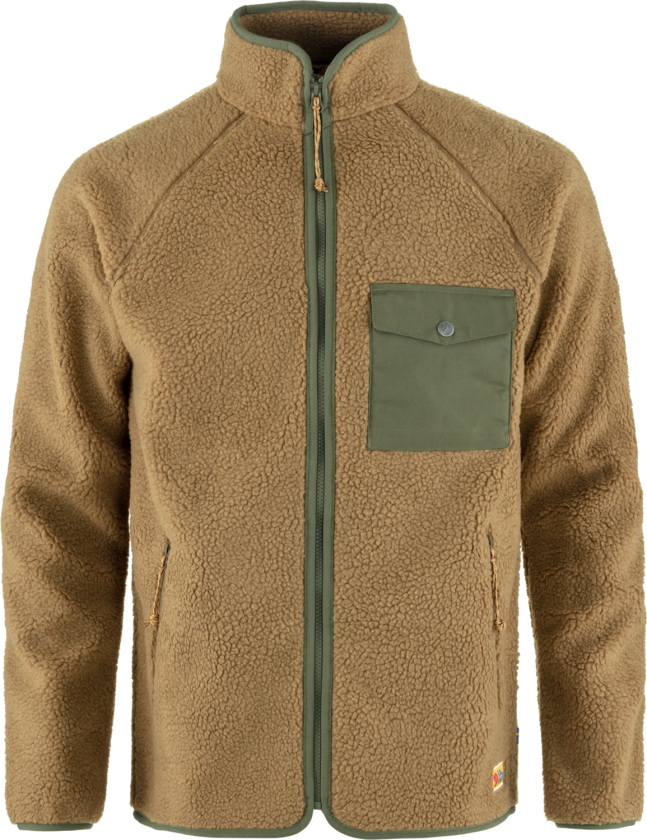 VARDAG PILE FLEECE M BUCKWHEAT BROWN-LAUREL GREEN