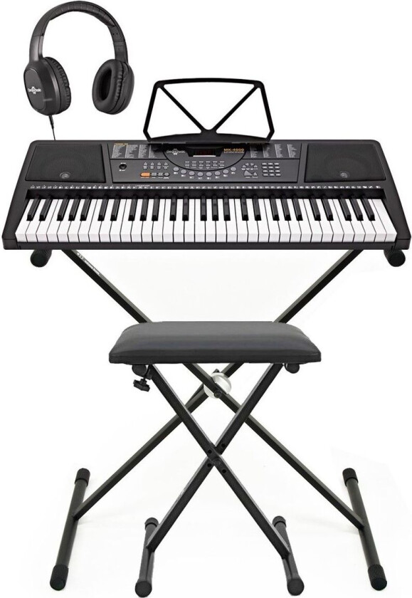 Gear4Music MK-4000 Keyboard med 61 Tangenter fra Gear4music Fullstendig Pakke