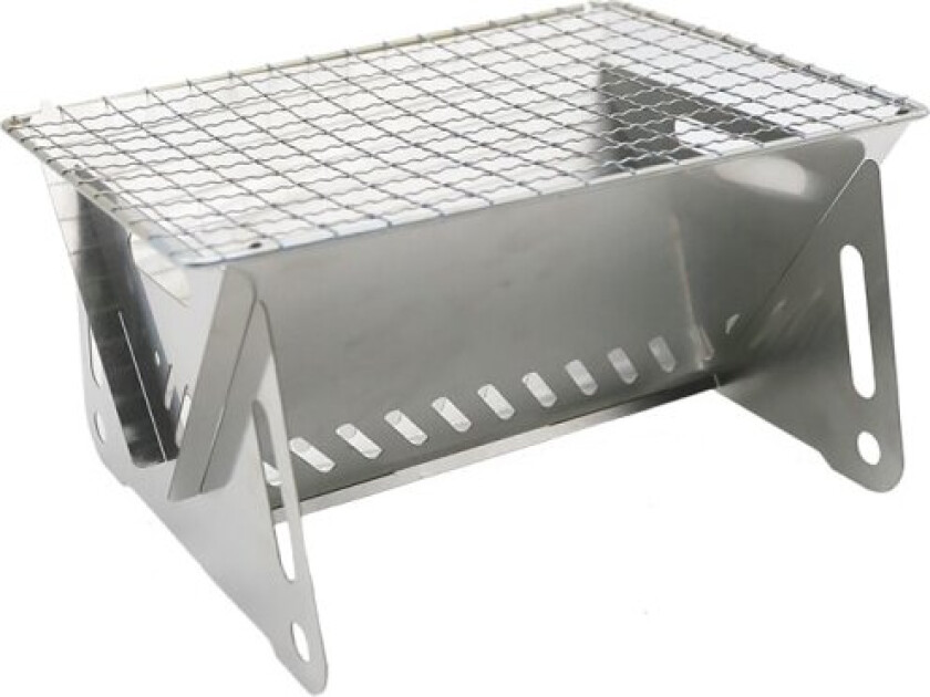 Mini sammenleggbar mobilgrill - 21*15*13cm - Reisebærbar - Kullgrill