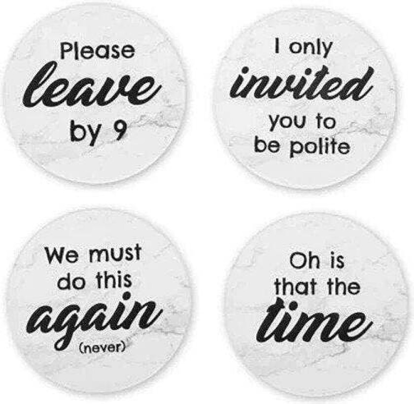 Rude Coasters Set of 4