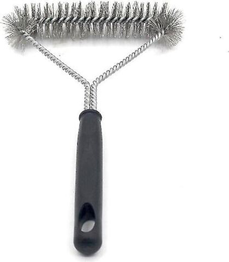 Trekantet grillbørste av ståltråd