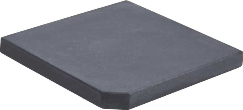 Vektplate for parasoll svart granitt firkantet 25 kg