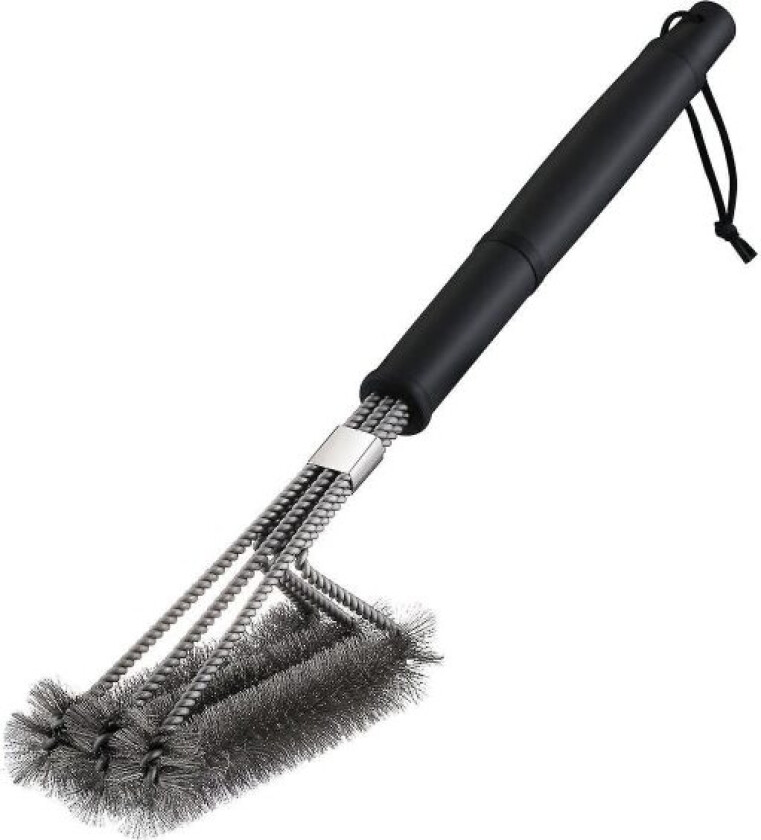18\" trekant grillrengjøringsbørste i metall med rustfritt stål grillbørste"