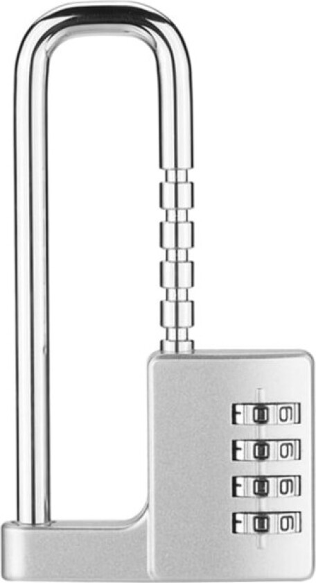 Justerbar kombinasjon hengelås, 98-42 mm, sinklegering stål La, ZQKLA