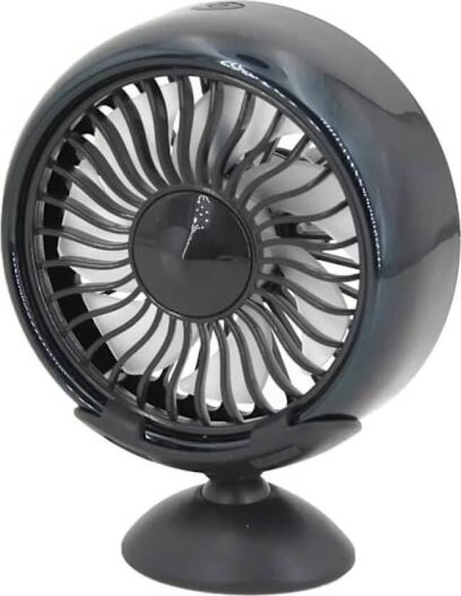 Bil 5 Volt Vifte 15cm med sugekopp USB vifte mini bordvifte, sort