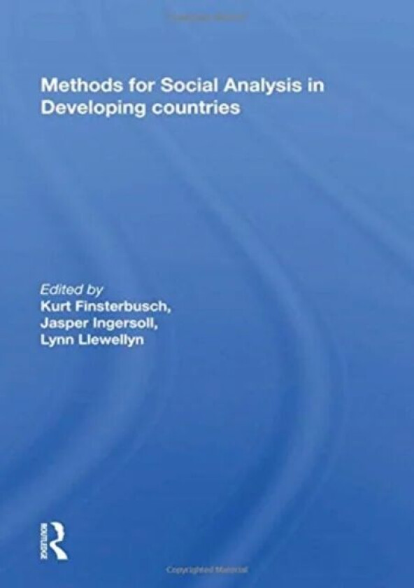 Methods for Social Analysis in Developing Countries