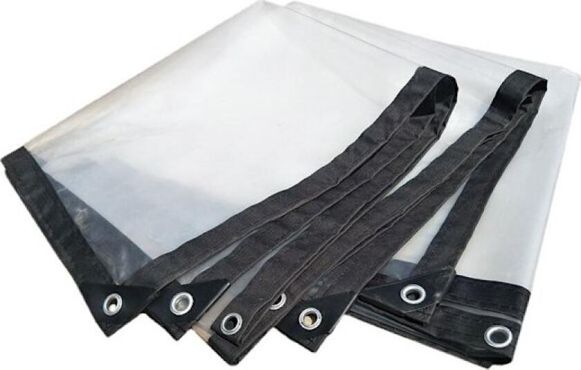 2m x 2m presenning vanntett tungt - Transparent presenning