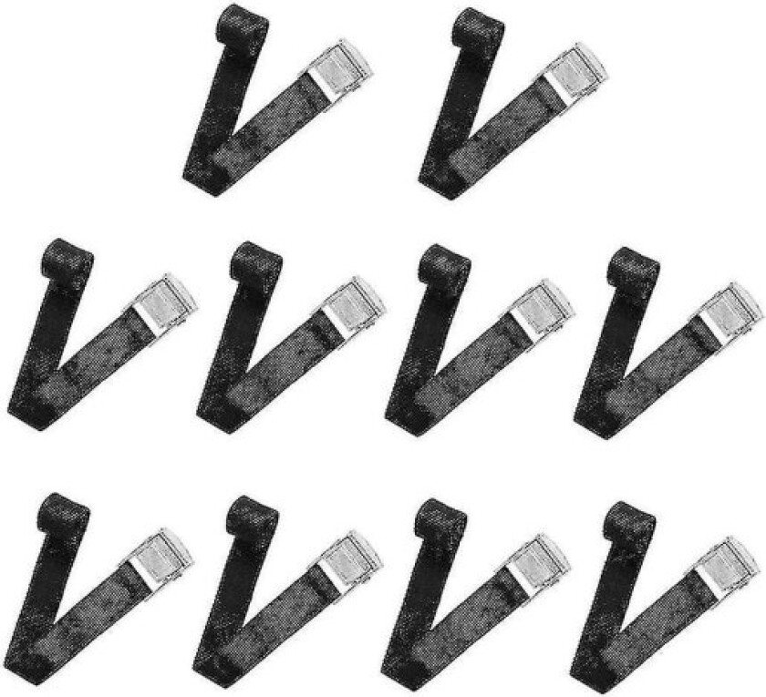 10 Stykker Lastestropper Med Festespenne Polyesterfiber Fikseringssett For Motorsykkel Bil Sykkelramme 10 Stykker