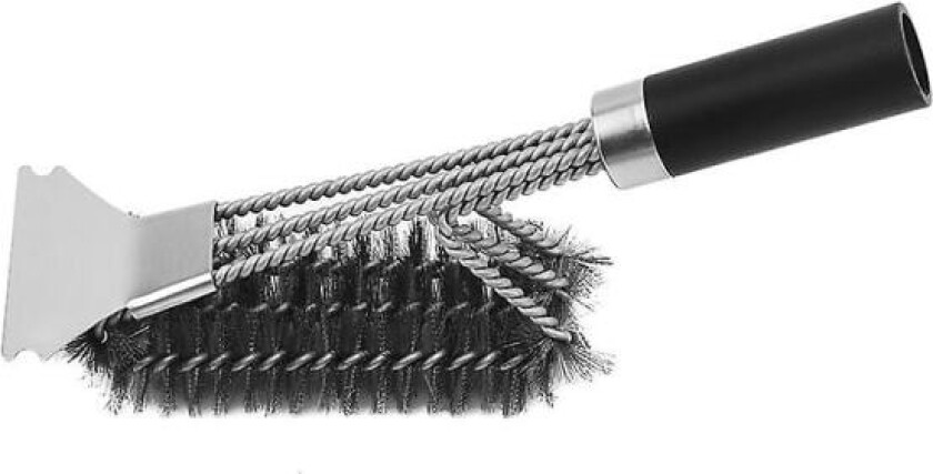 Grillbørste med håndtak Bbq rengjøringstilbehør - Sikker trådbørste for grill