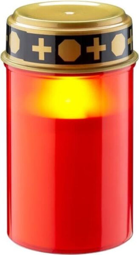 (6,5*12cm)LED gravlys med batteri/LED gravlys utendørs/kirkegård/gravlys/eterna