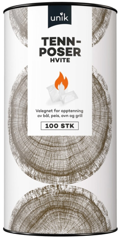 Opptenningsposer i Tønne 100stk