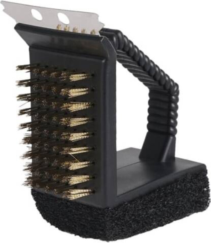 Rengjøringsbørste for grill, grillbørste, grillrengjøringsbørste, multifunksjonell rengjøringsbørste, grillrengjøringssett, 3 i 1 grill