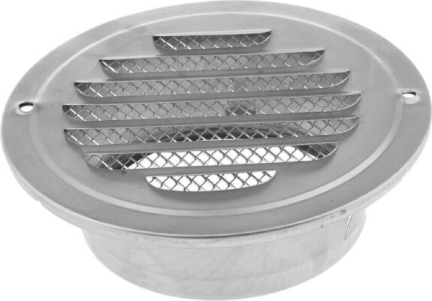 Rundt veggtak i rustfritt stål Ventilasjonsgrill Deksel Ventilasjonskanal 120 mm