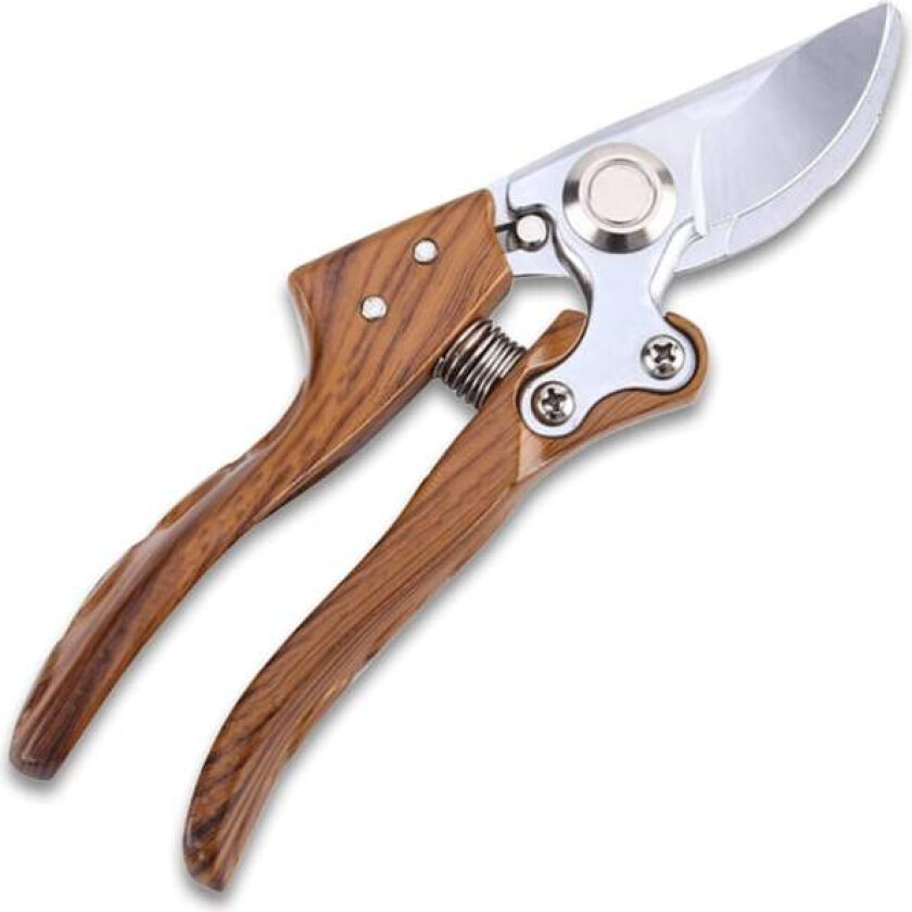 Profesjonelle manuelle hagesaks: Hagesaks med treskaft, 200mm hagesaks skarp Sk5-blad