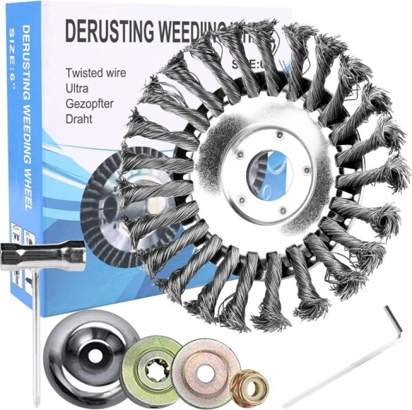 Ugressbørste frisklipper, ugressbørste for ryddesag med 25,4 mm hull, profesjonell trimmer