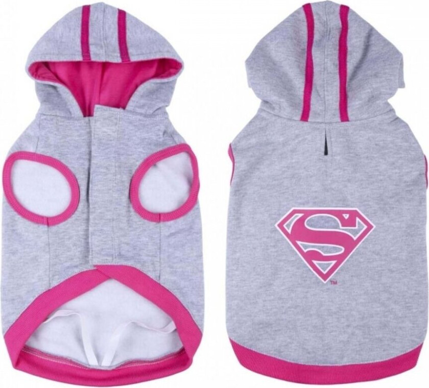 For FAN Pets Supergirl Hundegenser Grå & Rosa (XS)