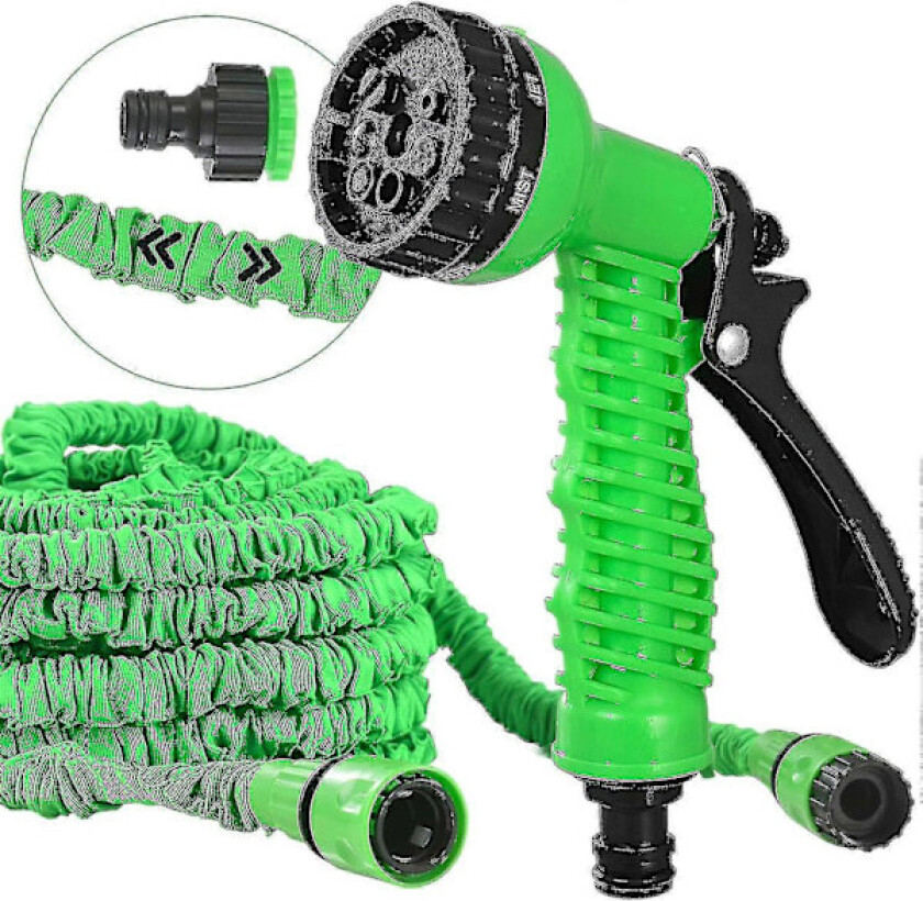 Fleksibel hageslange 30m Vann Slange Utvidbar Fleksibel Slange