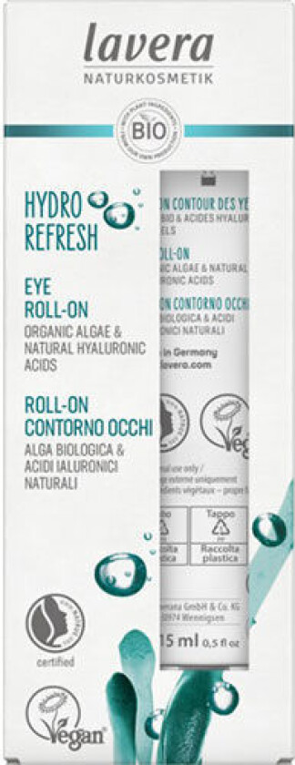 Hydro Refresh Eye-Roll-On reducerer hævelse omkring øjnene. - 15 ml