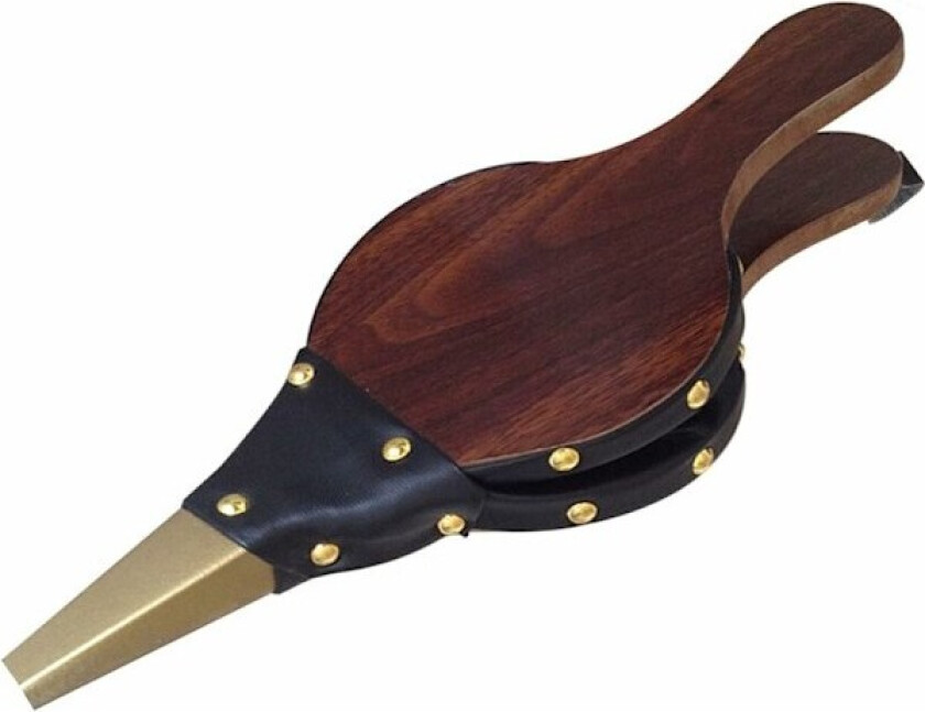 Blad for peis, blåsebelg for bål, belg for peis, belg i tre, med stropp, for grill, peis, ovn, grill, utendørs