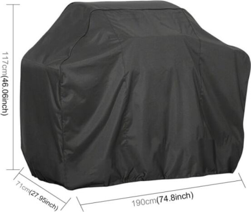 Grilltrekk 190x70x117cm - beskytter mot vær og vind