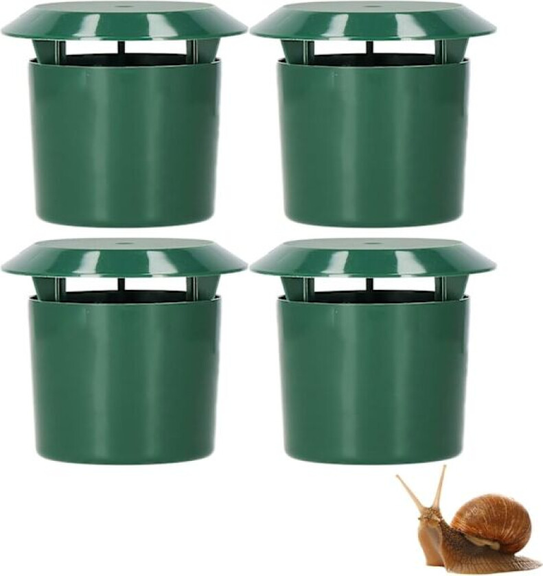 Økologisk Sneglefelle, Sneglekontrollkrage for Hage, 4 Stykker 4 pieces