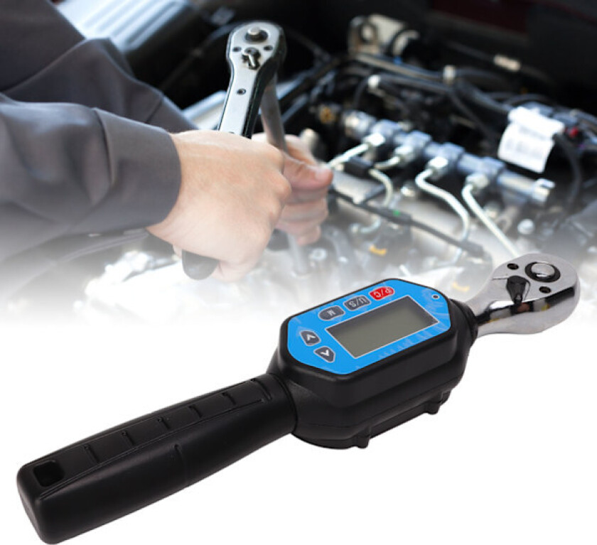 Digital Momentnøkkel 3/8 tommer Drive Mini Kalibrert Nøkkel med Summer 60Nm Sykkel Bil Reparasjonsverktøy