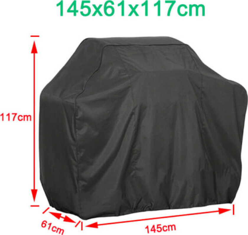 BBQ Grill Trekk BBQ Grill Trekk Vanntett Trekk 145 x 61 x 117 Cm Sort