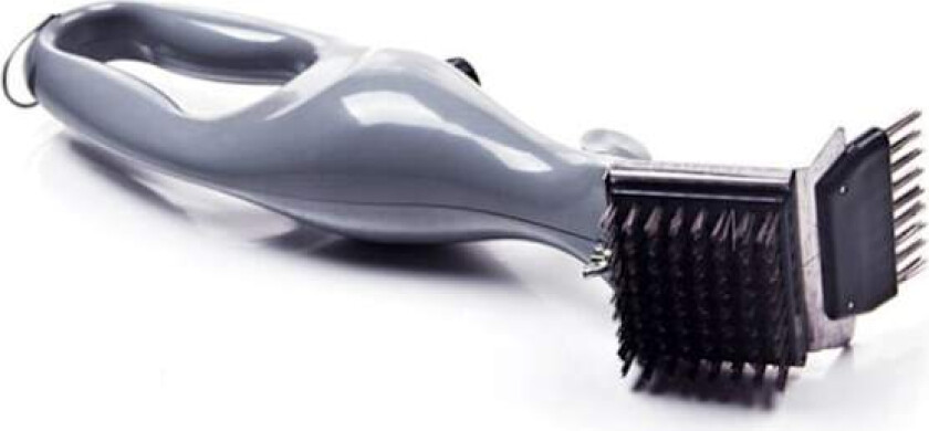 Grillbørste i rustfritt stål, grillrensebørste, børste for rengjøring av sot og flekker (sett med to)