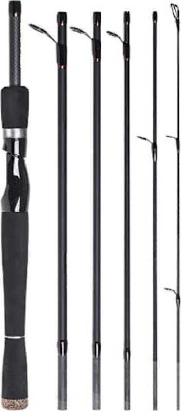 6-delt 210 cm karbon spinne- og kastefiskestang, fiskestang, håndstang, fiskeutstyr