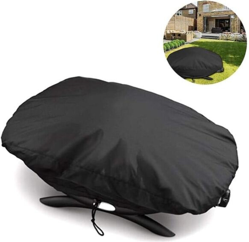 Grilltrekk for Weber Q-serien for Weber Q1000 og Q100-serien Gassgrill Vanntett grilltrekk for Weber Q1200, Q1400, Q1000, Q140, Q120 og Q100